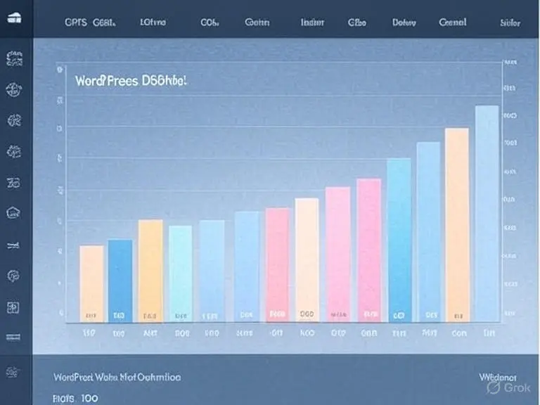 2025 Core Web Vitals Challenge: WordPress Versus Everyone 2 Graph illustrating 2025 Core Web Vitals Optimization metrics for LCP, INP, and CLS on a WordPress dashboard.