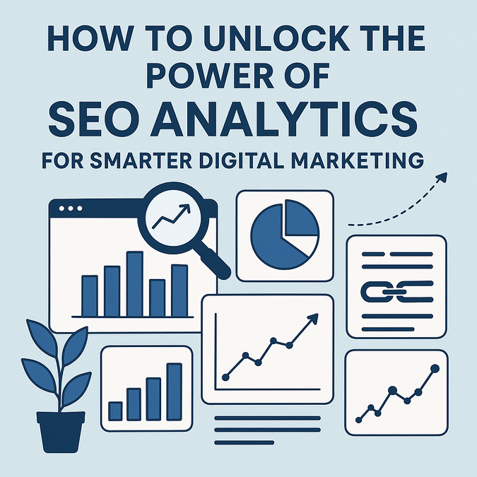 How to Unlock the Power of SEO Analytics for Smarter Digital Marketing 1 How to unlock the power of SEO analytics for smarter digital marketing with charts, graphs, and data visualization icons